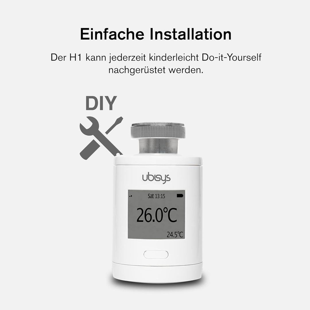 ubisys Zigbee Heizkörper-Thermostat H1 für mehr Komfort und Kosteneinsparung