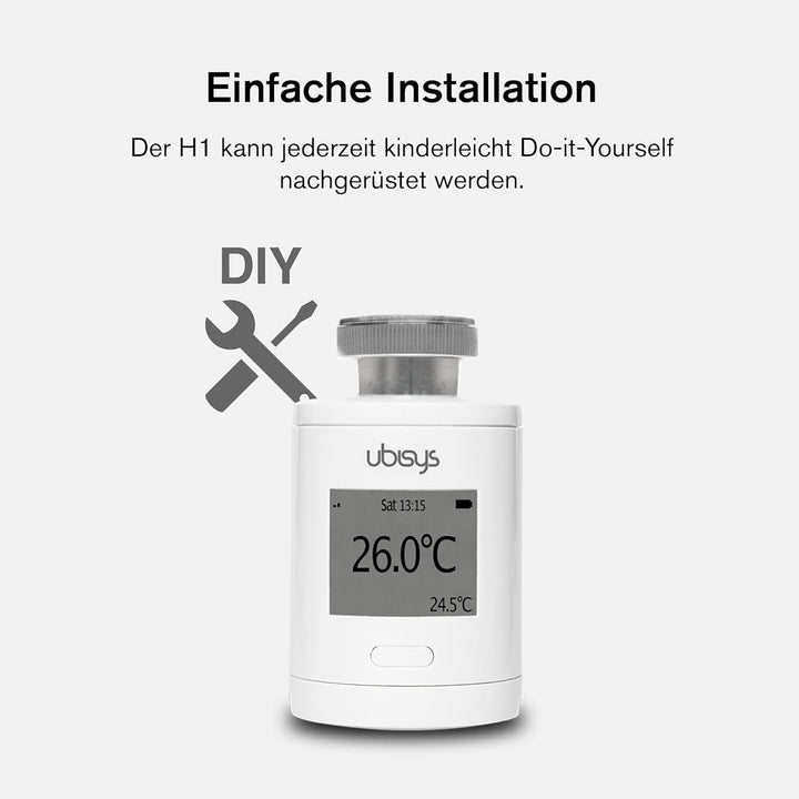 ubisys Zigbee Heizkörper-Thermostat H1 für mehr Komfort und Kosteneinsparung