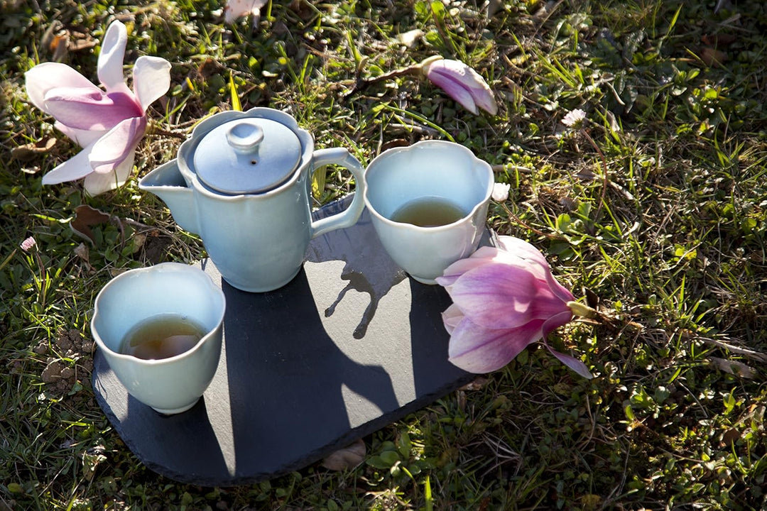 TEA SOUL B6021247 Set Mit Teekanne Und 2 Bechern, blau