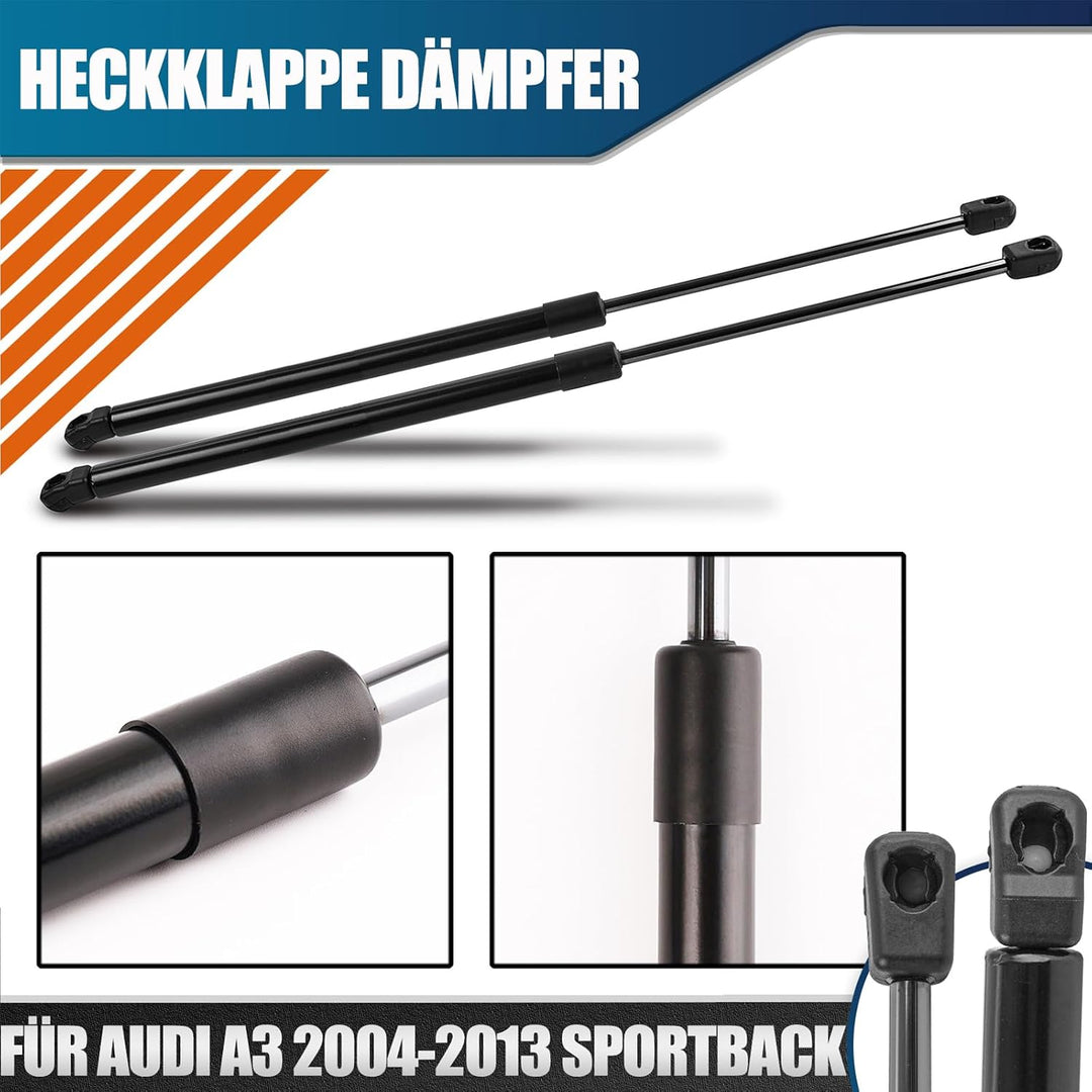 AUTOXBERT 2 Stück Heckklappendämpfer für Audi A3 8P, Gasfeder Heckklappe Dämpfer 8P4827552B 8P482755