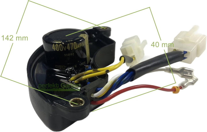 perfektGarten Stromerzeuger Spannungsregler AVR kompatibel mit Scheppach SG5200D 5-6 KW 400 V 3 phas