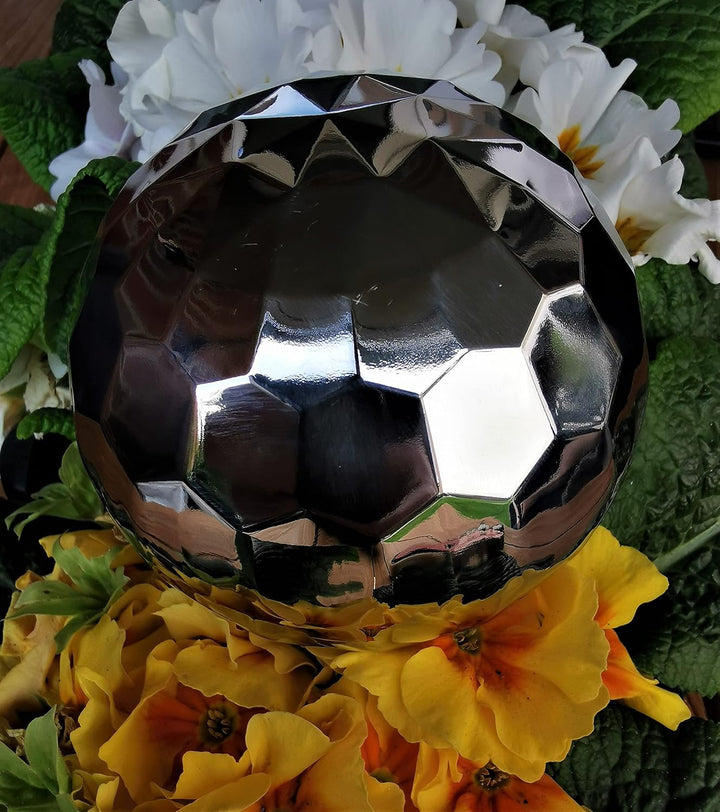 Dekokugel Diamond 3er Set aus Edelstahl 25/20/10 cm poliert Dekorationskugel Edelstahlkugel