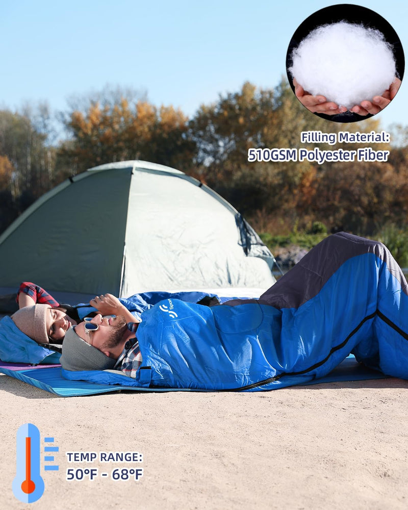 Schlafsack für 3-4 Jahreszeiten: Sportneer Schlafsack Winter Outdoor Sleeping Bag Tragbar Ultraleich