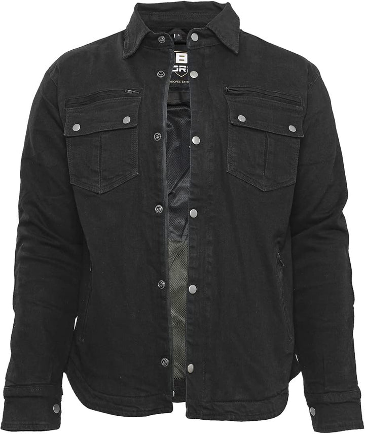 Bores Driver Motorrad Hemd (Black,M)