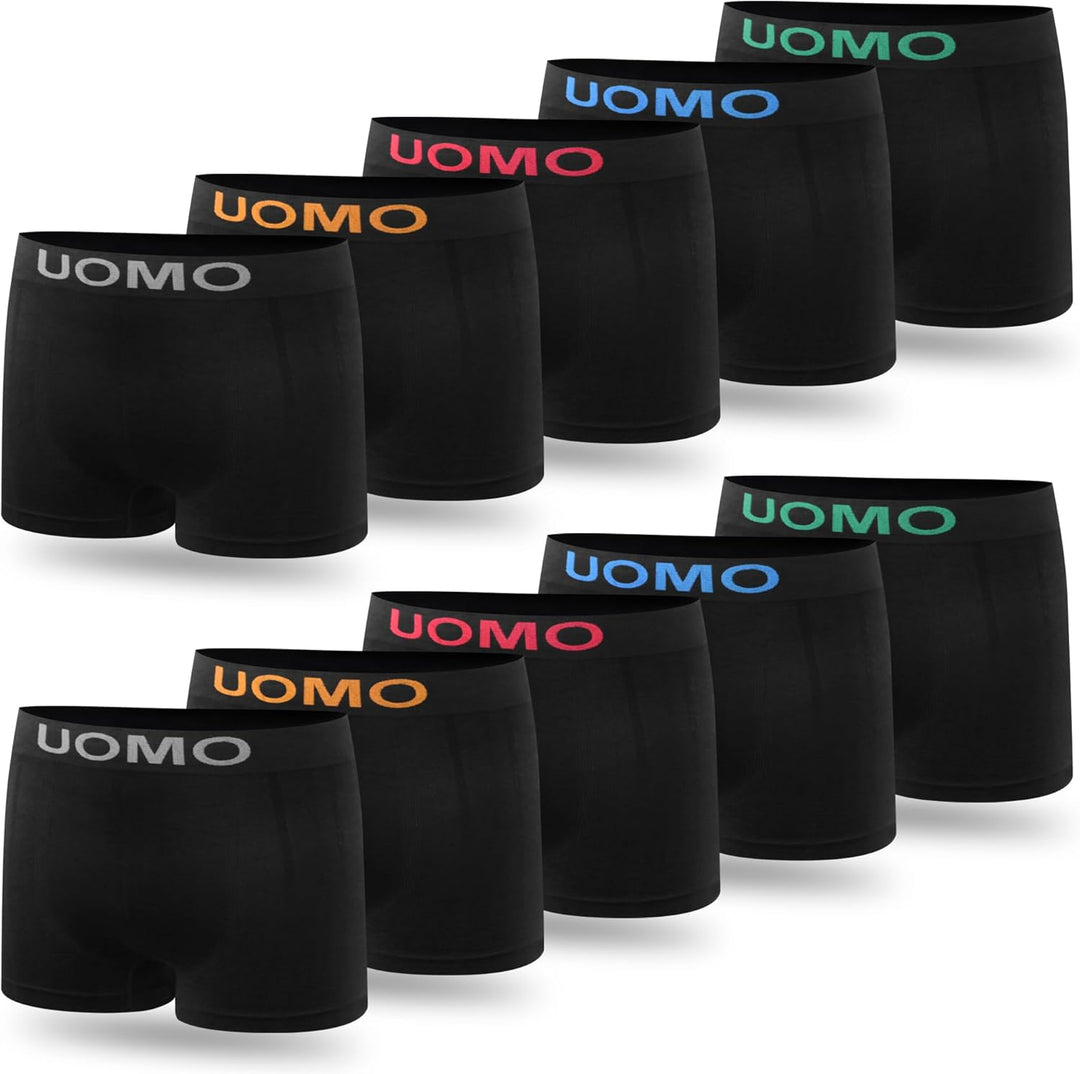 L&K 10er Pack Herren Retroshorts Boxershorts Men Mikrofaser in 10 verschiedenen Modelle 1209 S-M 121