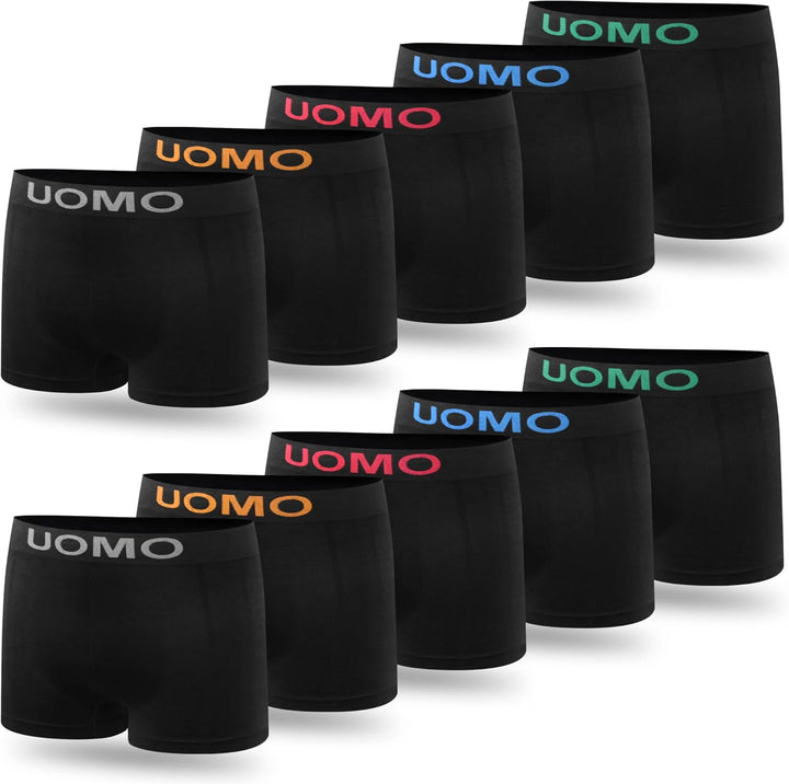 L&K 10er Pack Herren Retroshorts Boxershorts Men Mikrofaser in 10 verschiedenen Modelle 1209 S-M 121
