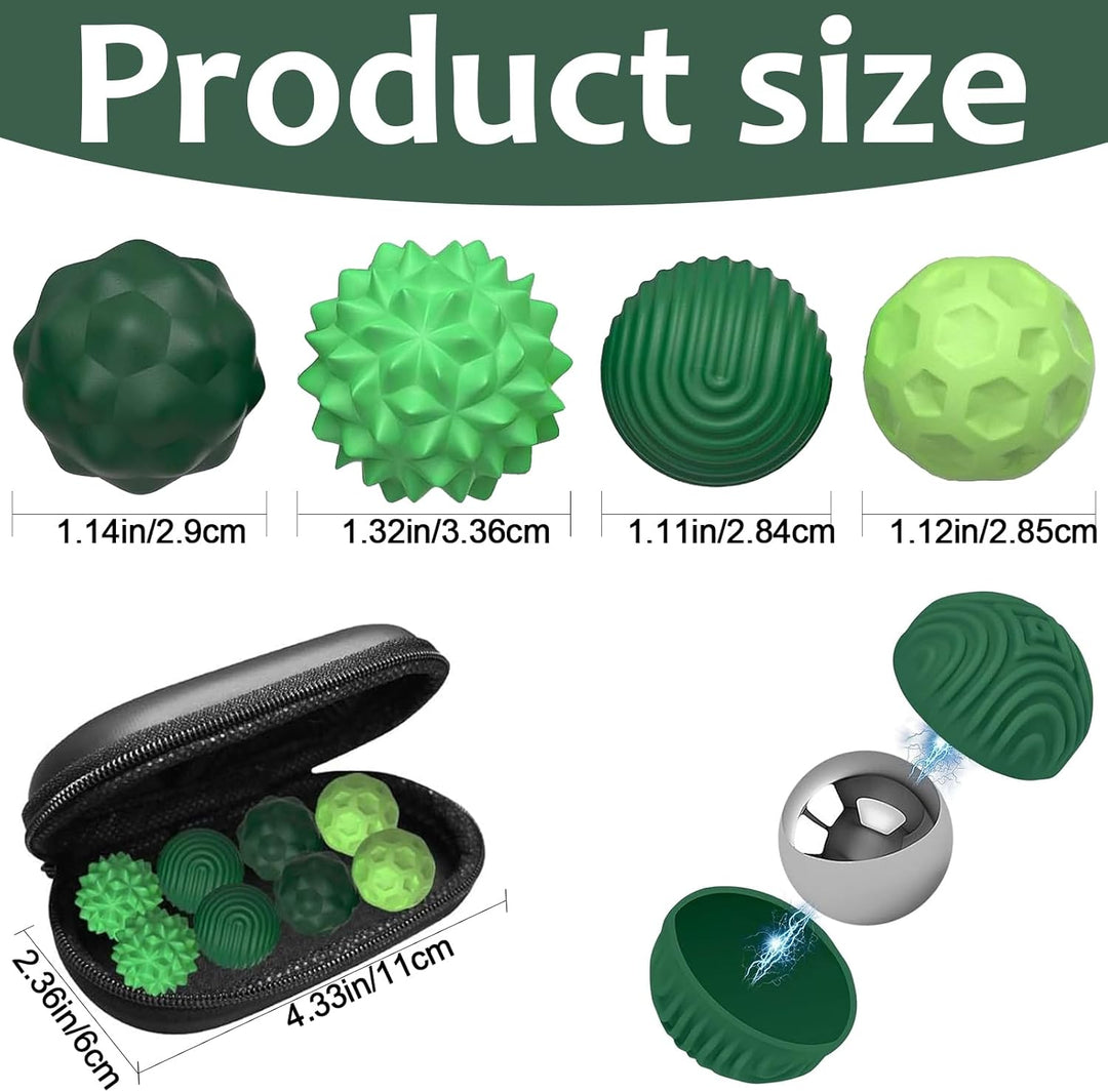 8 Stück Magnetische Fidget Toy, Magnetische Sensorik Bälle als Sensory Toys, Stress Bälle Mit Siliko