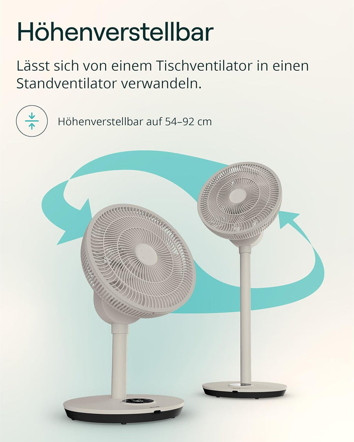 Duux Whisper Flex 2 Smart Ventilator – flüsterleise 13 dB – Nachtmodus & Timer – höhenverstellbar (5