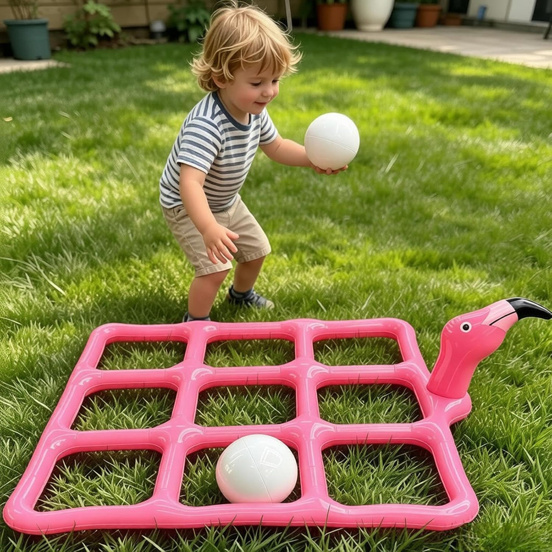 Aufblasbares Tic Tac Toe Pool Spielzeug, Schwimmendes Wasserspiel für Pool &amp; Strand