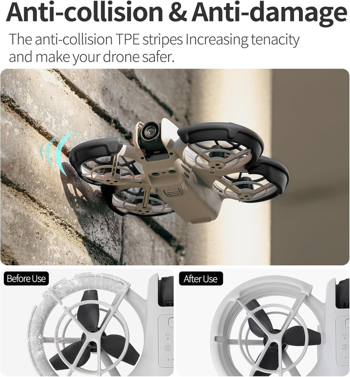 Anti-Kollision Schutz für DJI Neo Zubehör, 2-IN-1 Neo Gimbal Anti-Kollision Protektor + Neo Propelle