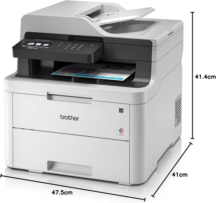 Brother MFC-L3730CDN Kompaktes 4-in-1 Farb-Multifunktionsgerät (18 Seiten/Min.) weiss 18 Seiten/Min.