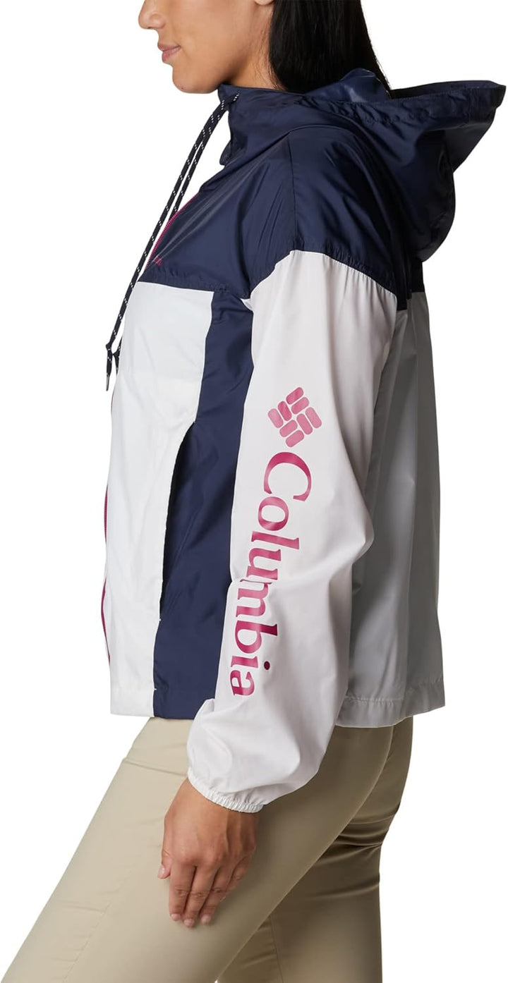 Columbia Damen Flash Challenger Novelty Windbreaker-Jacke XL White, Nocturnal, XL White, Nocturnal