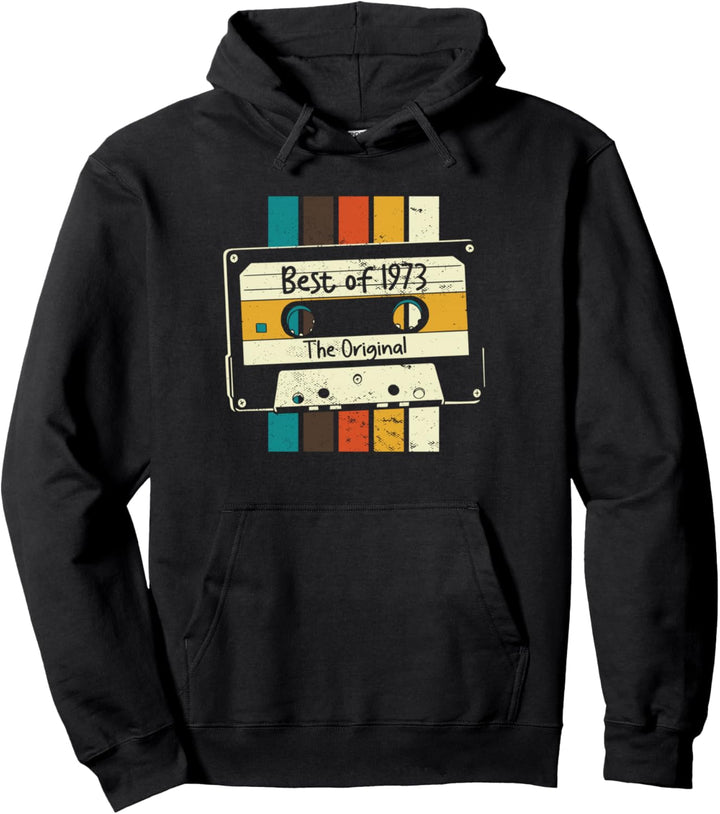 Best Of 1973 Retro Mixtape Kassette zum 50. Geburtstag Pullover Hoodie