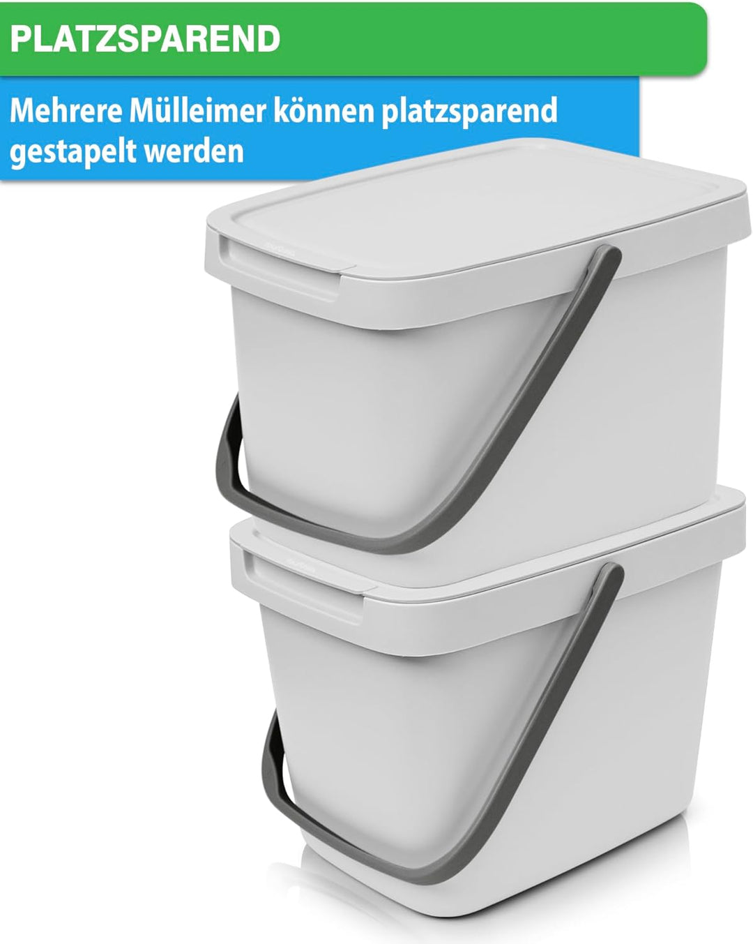 YourCasa Biomülleimer Küche - 6L Komposteimer Küche für alltäglichen Biomüll Behälter - Kompostbehäl