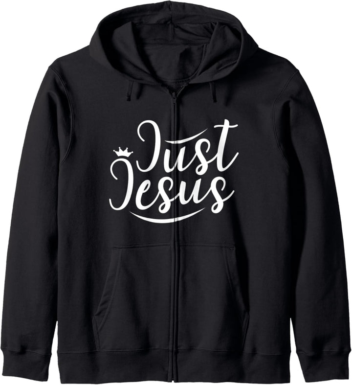 Christian Just Jesus Faith Inspirierend Männer Frauen Kapuzenjacke