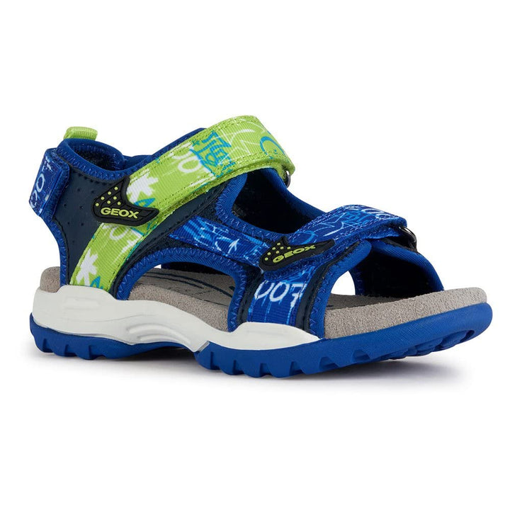 Geox Jungen J Borealis BoySandal 31 EU Navy Lime, 31 EU Navy Lime