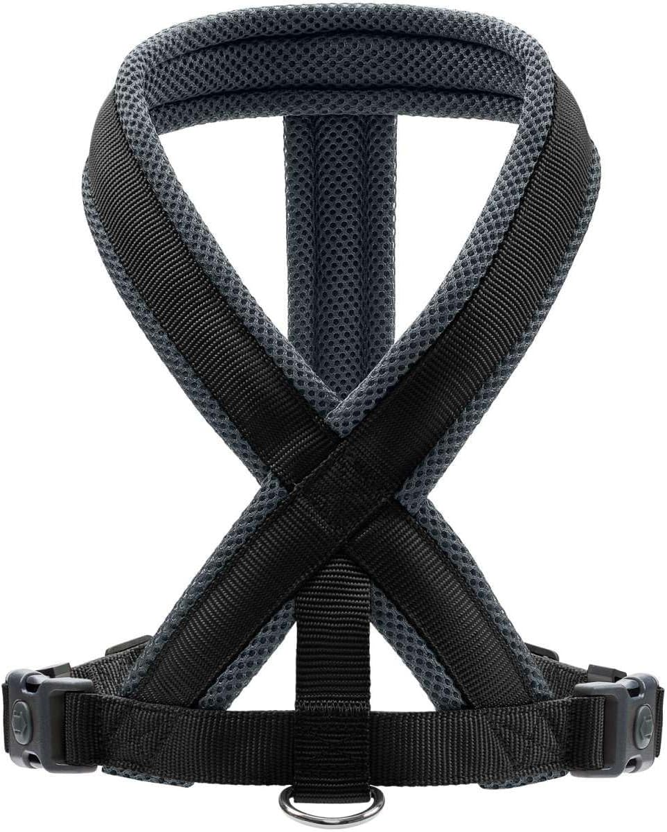 Hunter Hundegeschirr London Comfort, atmungsaktives 3D-Mesh, 2-Fach verstellbar, Sicherheitsverschlu