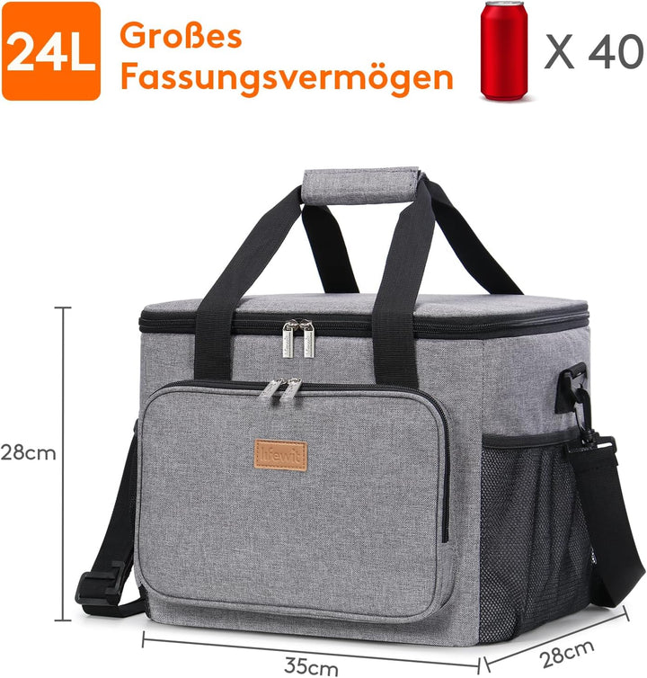 Lifewit 25L Kühltasche Gross Thermotasche Cooler Bag Einkaufstasche Kühlbox Thermo Tasche Lunchtasch