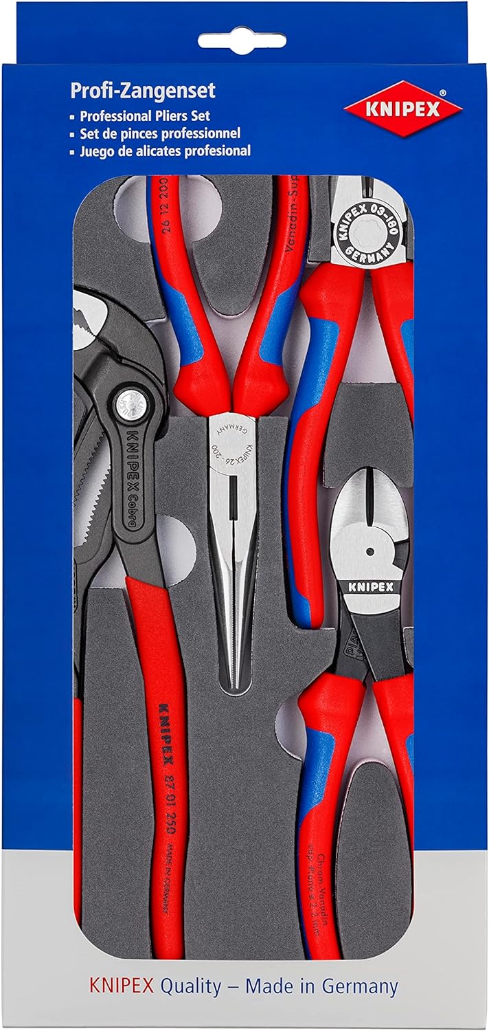 Knipex Zangen-Set in Schaumstoffeinlage 00 20 01 V15 Single, Single