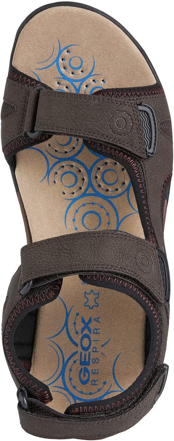 Geox Herren U Spherica Ec5 A Sandalen 45 EU Kaffee, 45 EU Kaffee