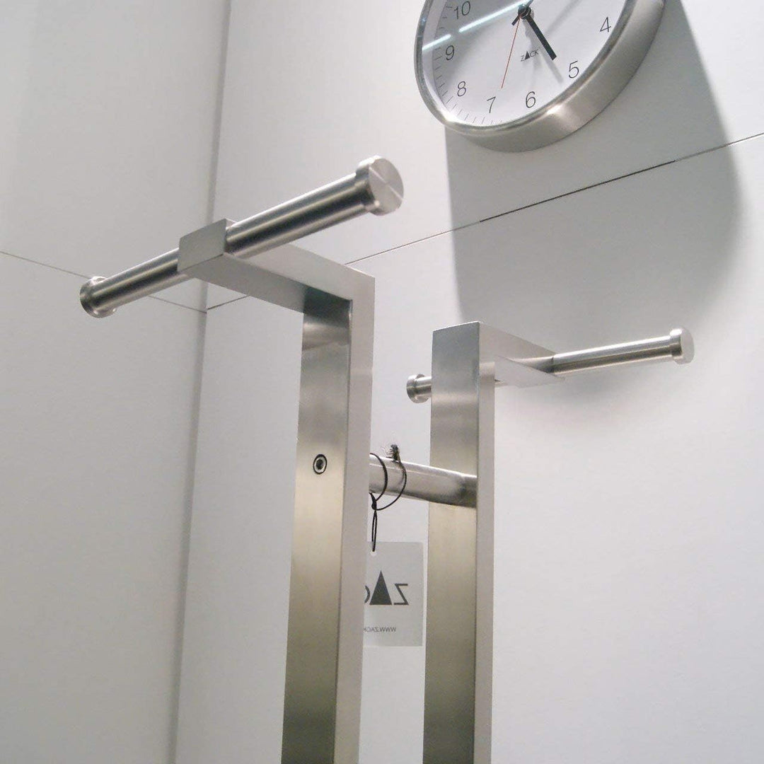 ZACK 50670 "ATACIO" Standgarderobe m. integr. Schirmständer, Edelstahl matt