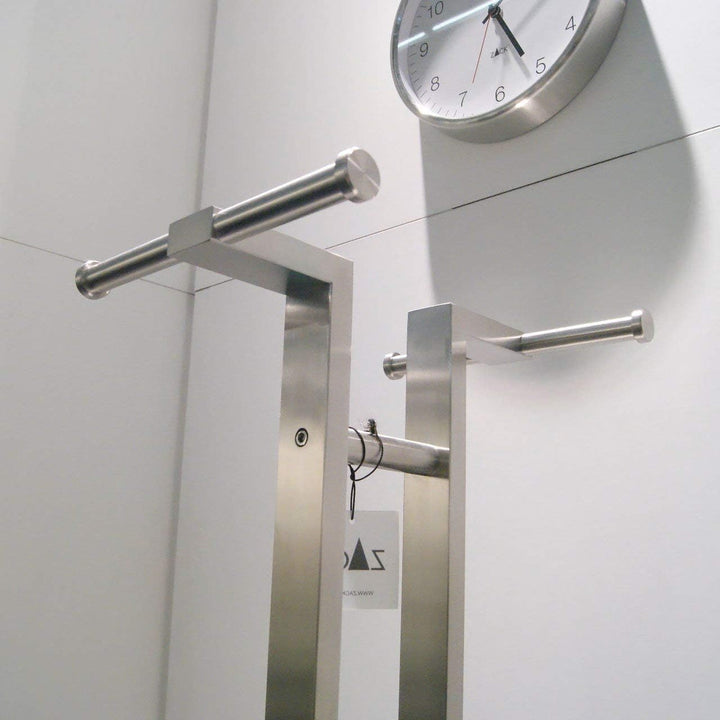 ZACK 50670 "ATACIO" Standgarderobe m. integr. Schirmständer, Edelstahl matt