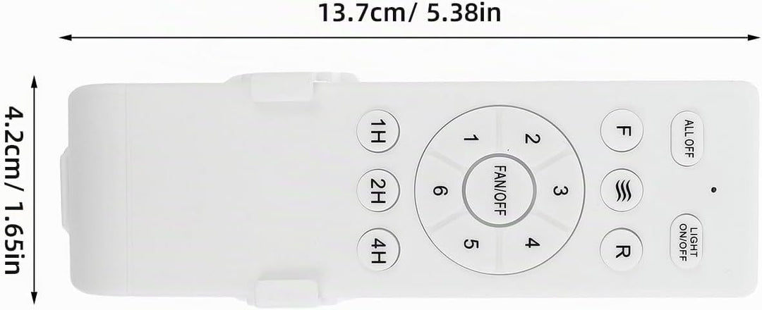 jojofuny Deckenventilator-Fernbedienung: Universal Fernbedienung – 1/2/4-Stunden-Zeit- und Geschwind