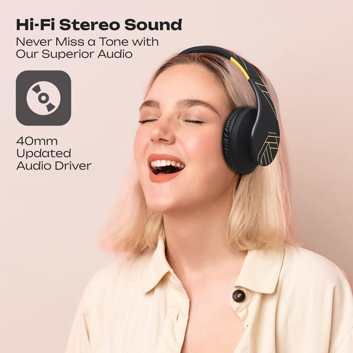 PowerLocus Bluetooth Over-Ear Kopfhörer, Kabellos Stereo Faltbare Kopfhörer Kabellose und Kabel-Kopf