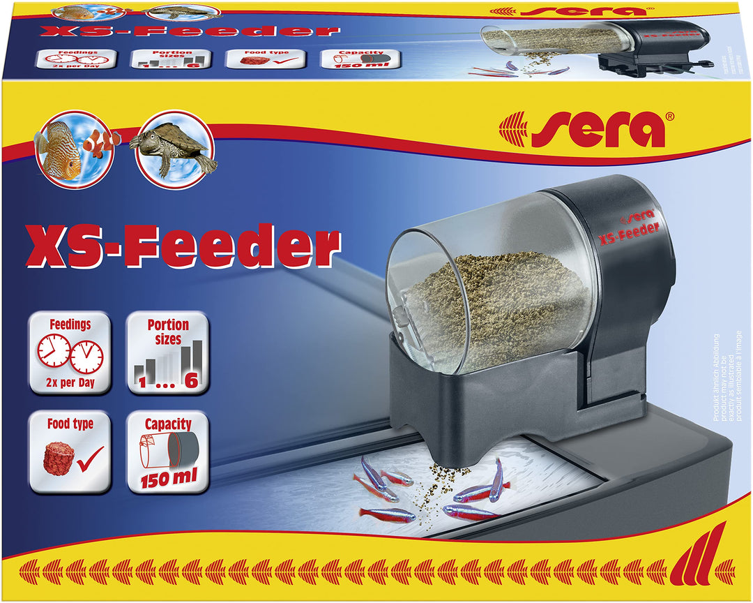 sera XS-Feeder zuverlässiger Futterautomat zur einfachen und schnellen Installation am oder auf dem