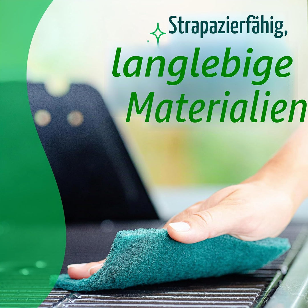 Scotch-Brite Scour Pad Robuste Scheuerschwämme für Küche und Geschirr, Gusseisen, Grün, 30 30 Pads S