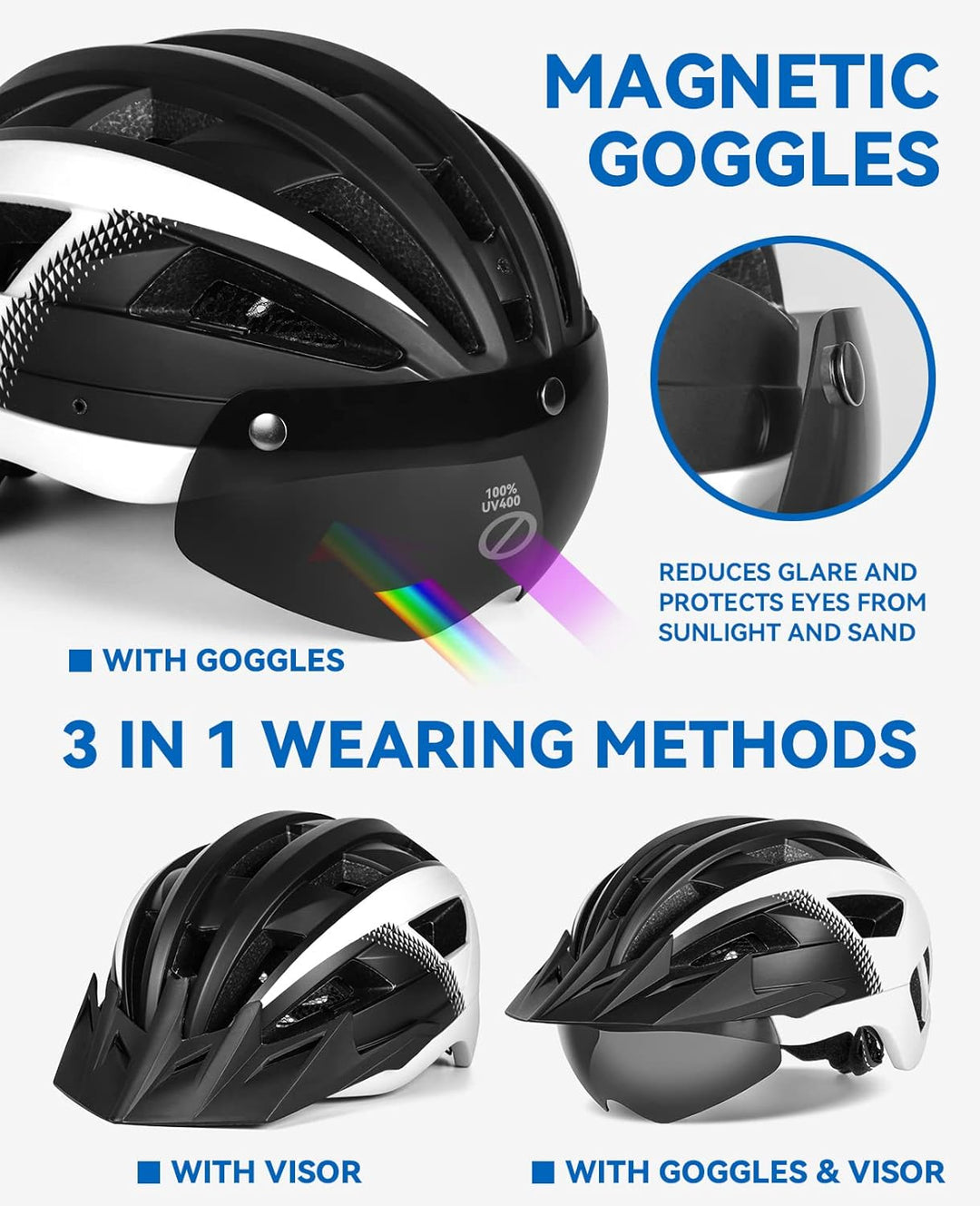victgoal fahrradhelm mtb mountainbike helm mit abnehmbarem magnetischem visier FUNWICT Fahrradhelm mit Visier für Herren Damen, Leichte Fahrradhelm m – techstudio.ch