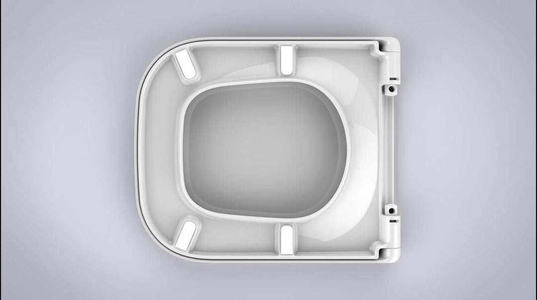 Vigour - WC Sitz derby mit Deckel - SOFTCLOSE - Edelstahlscharnier - DESIAS