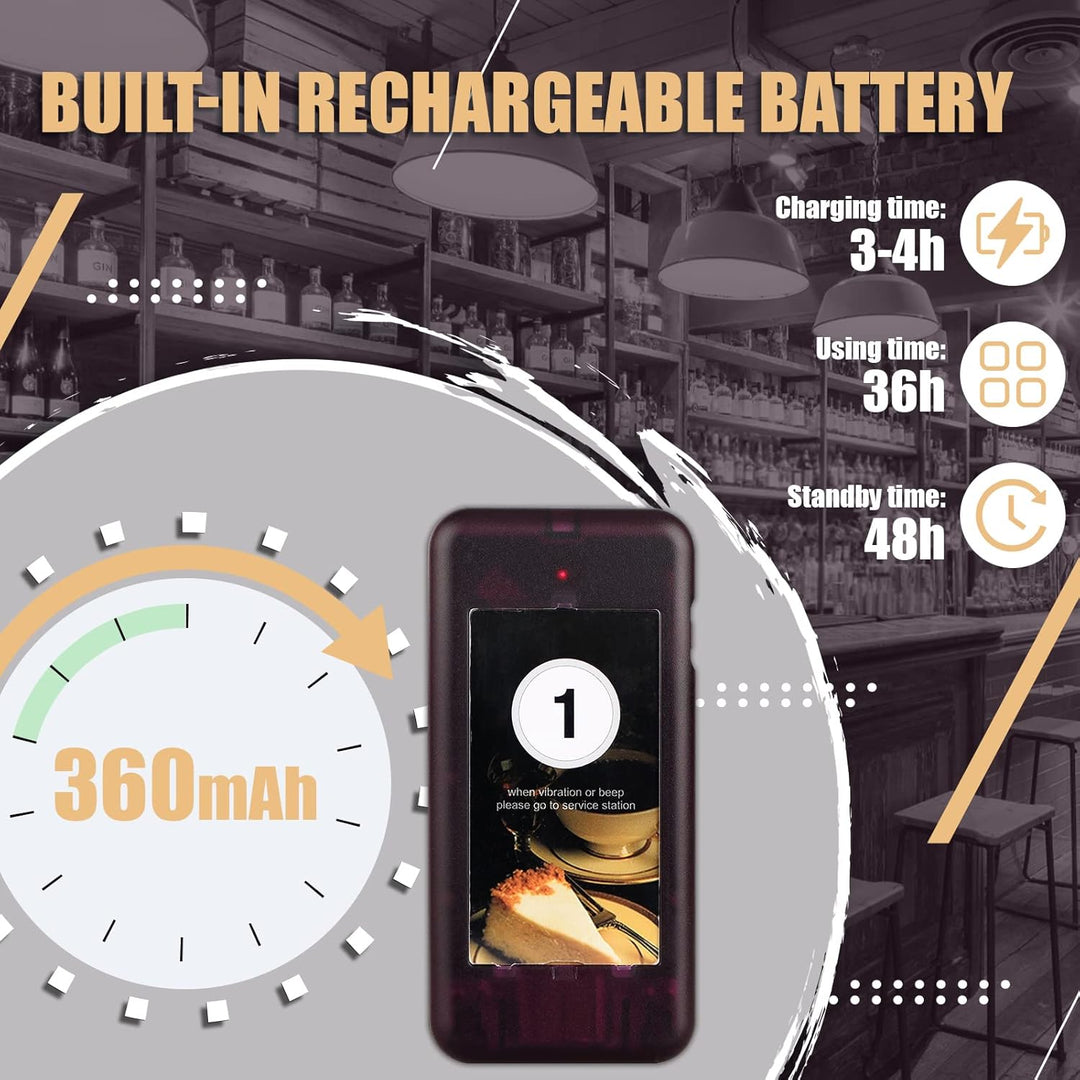Retekess T112 Pager Rufsystem, 500M Pager Gastronomie, 20 Pager, 360 mAh Akku 36H, 999 Kanale, Auswe