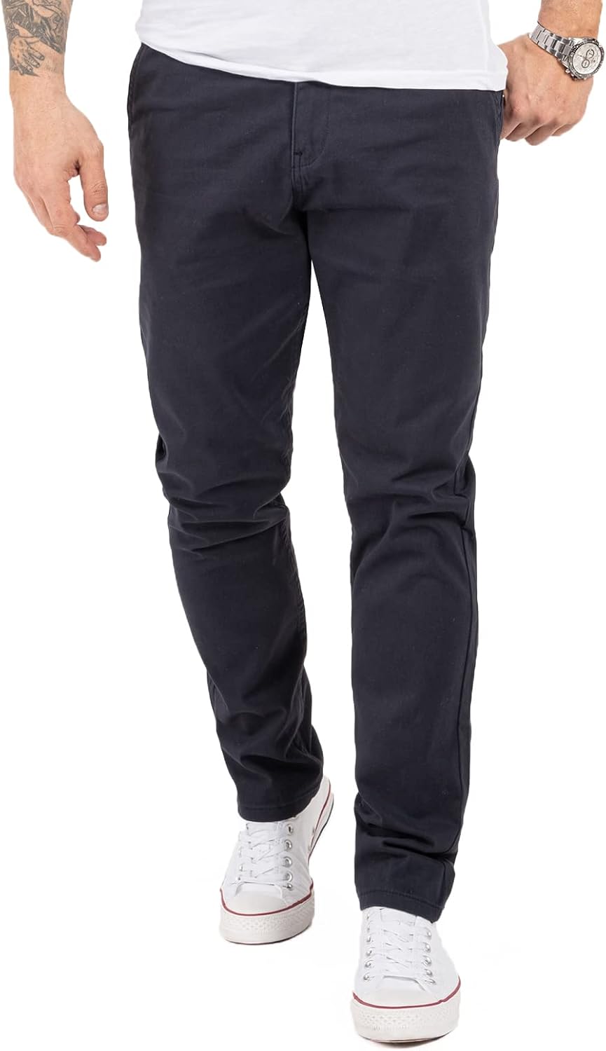 Indumentum Chino Hose Basic Regular Fit IR-506 32W / 30L Dunkelblau, 32W / 30L Dunkelblau