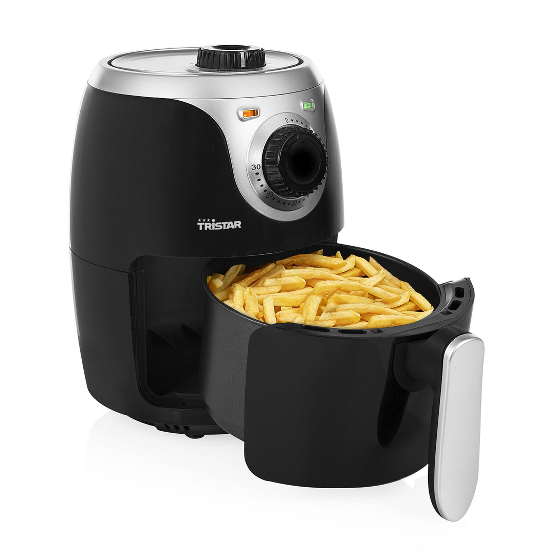 Tristar Mini-Heissluftfritteuse/Airfryer mit 2 Liter, mit Thermostat und Timer, Antihaftbeschichtung