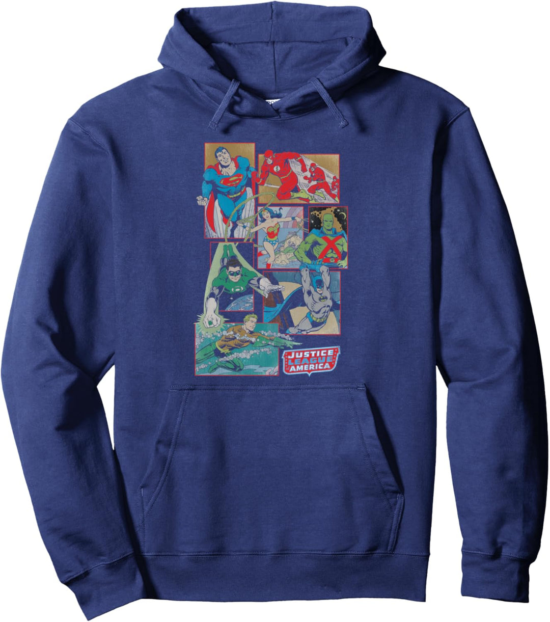 Justice League Boxes Pullover Hoodie