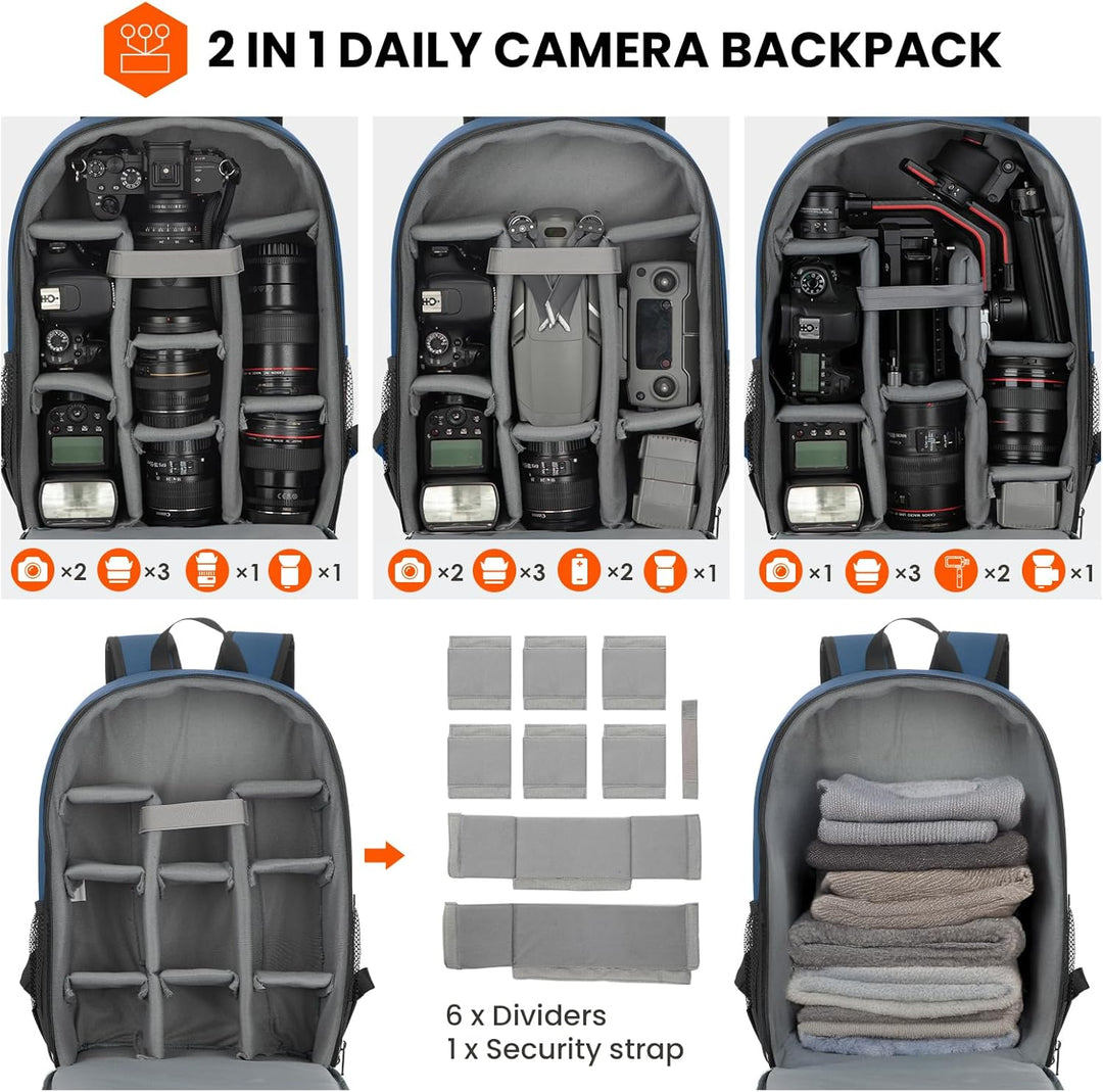 TARION Kamerarucksack Klein Fotorucksack Kameratasche: Kamera Rucksack Kompakt Kamerarucksäcke Leich