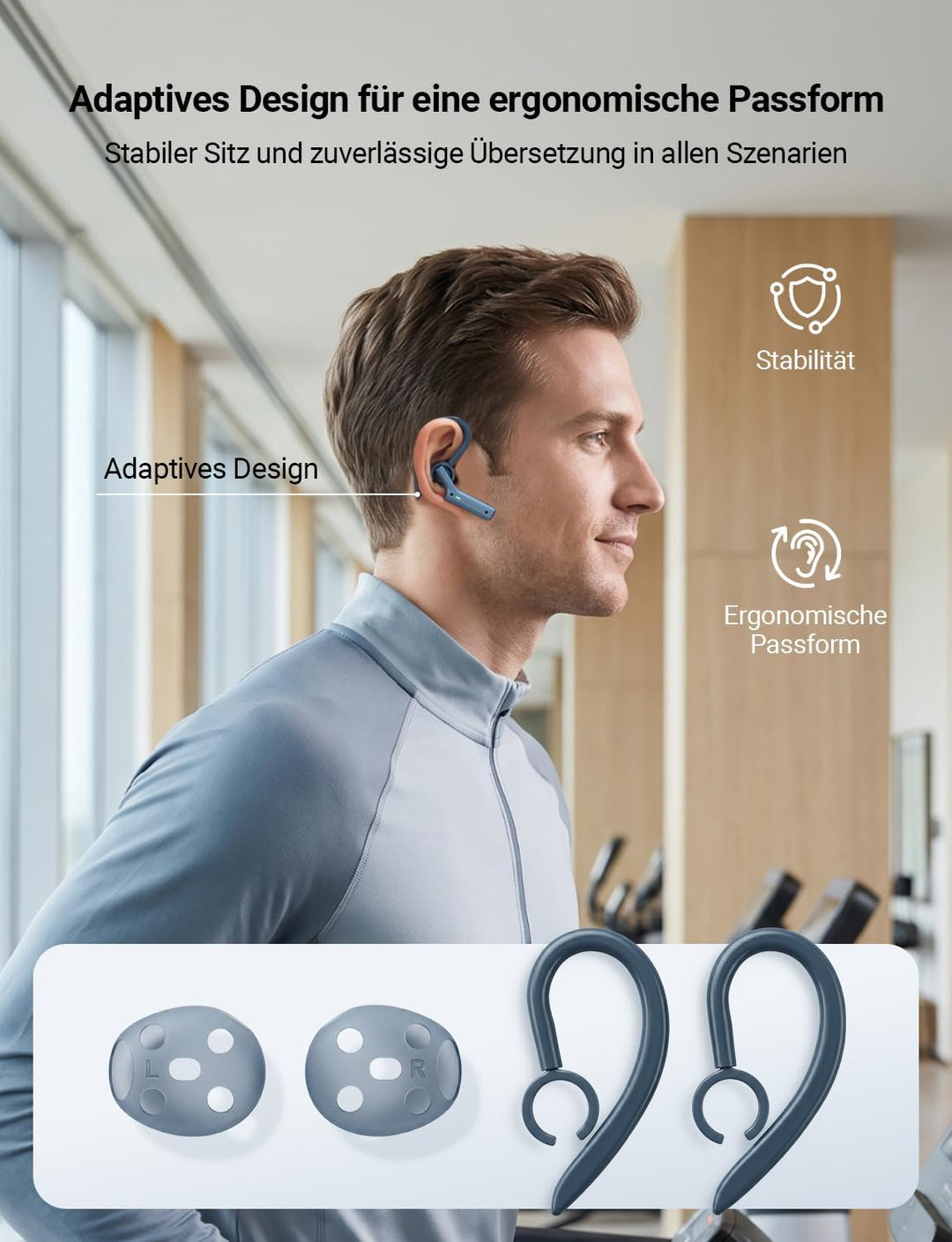Timekettle W4 Al Übersetzer Kopfhörer, Bidirektionale Simultanübersetzung, Übersetzungsgerät, Knoche