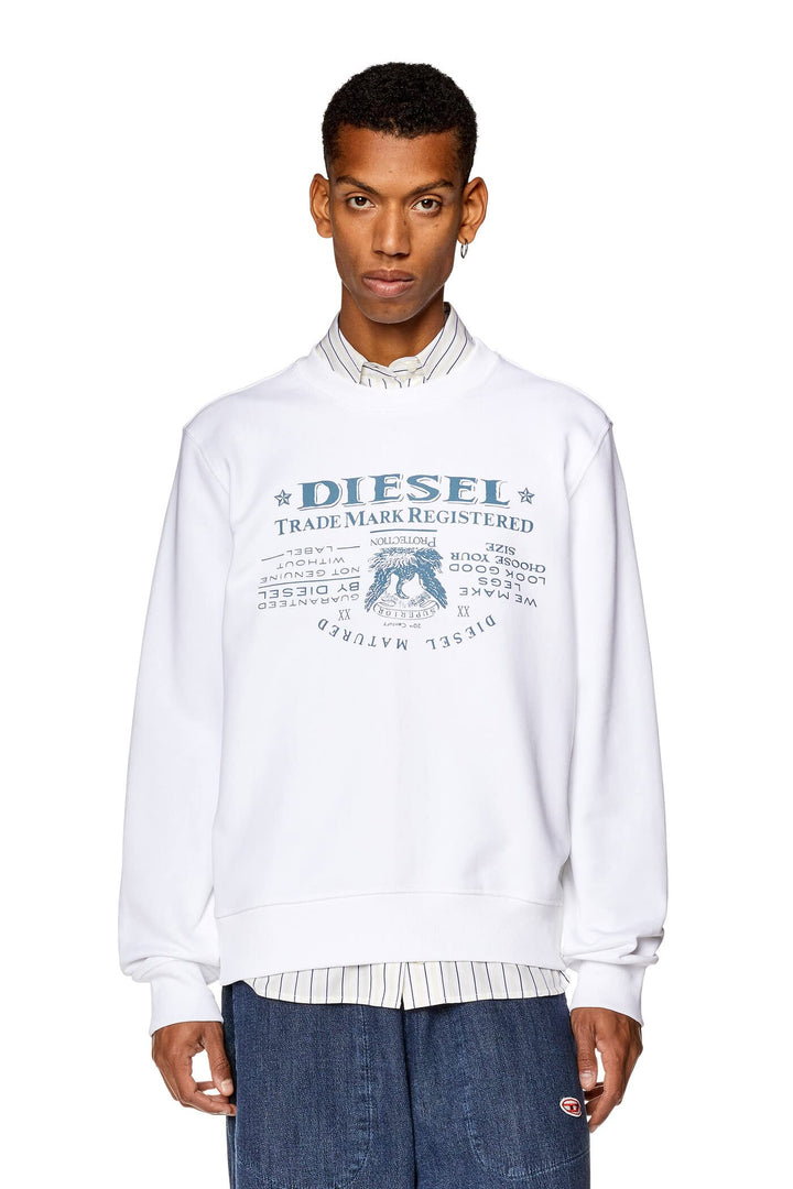 Diesel Herren Sweatshirt mit Rundhalsausschnitt M 100-0jfav, M 100-0jfav