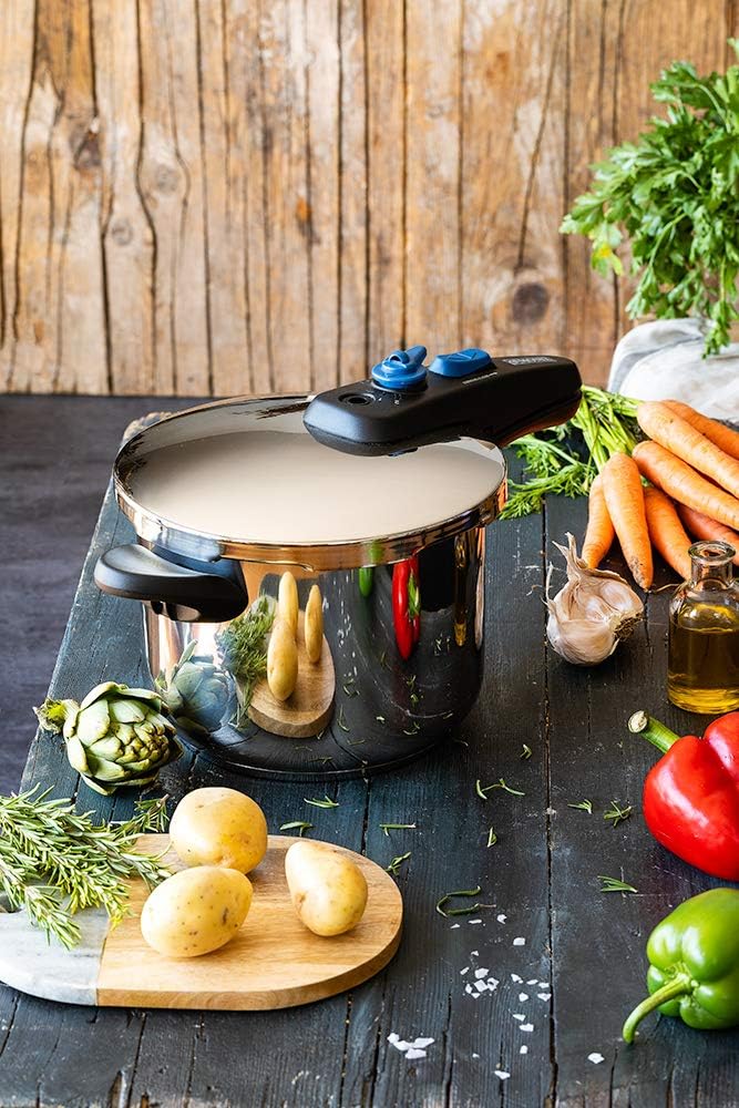 Monix Veloce - super schnelle Dampfkochtopf 7 Liter,geeignet für alle Arten von Küchen Auch Induktio