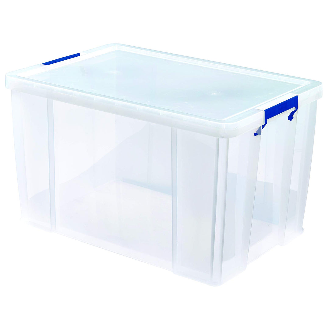 Bankers Box ProStore Grosse Aufbewahrungsbox mit Deckel 85 Liter aus Plastik (Innenmasse 37,5 x 57,5