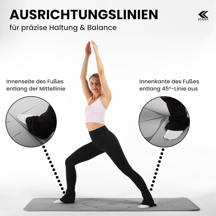 Yoga Matte aus Deutscher Entwicklung – Rutschfeste & gelenkschonende Yogamatte – 2 Komfort-Dicken (1