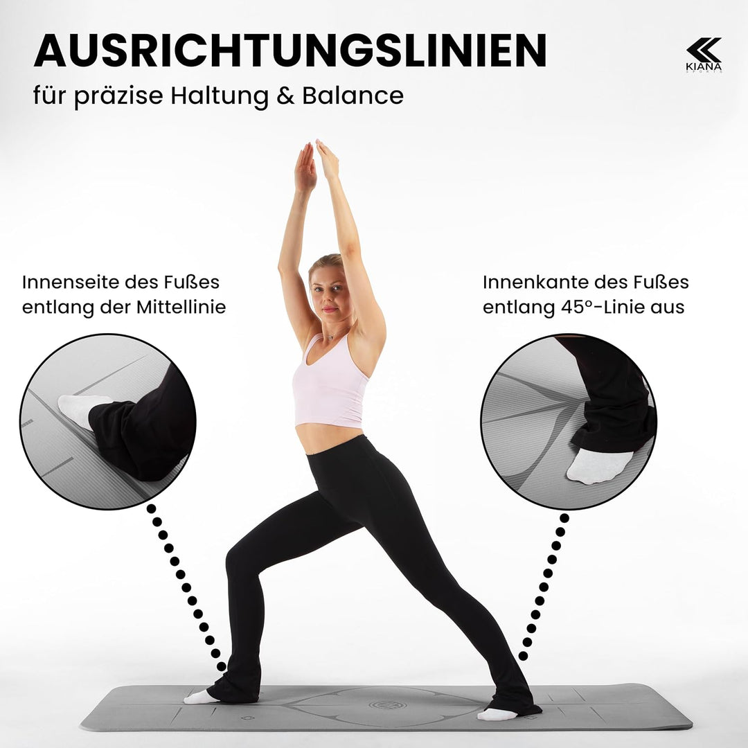 Yoga Matte aus Deutscher Entwicklung – Rutschfeste &amp; gelenkschonende Yogamatte – 2 Komfort-Dicken (1