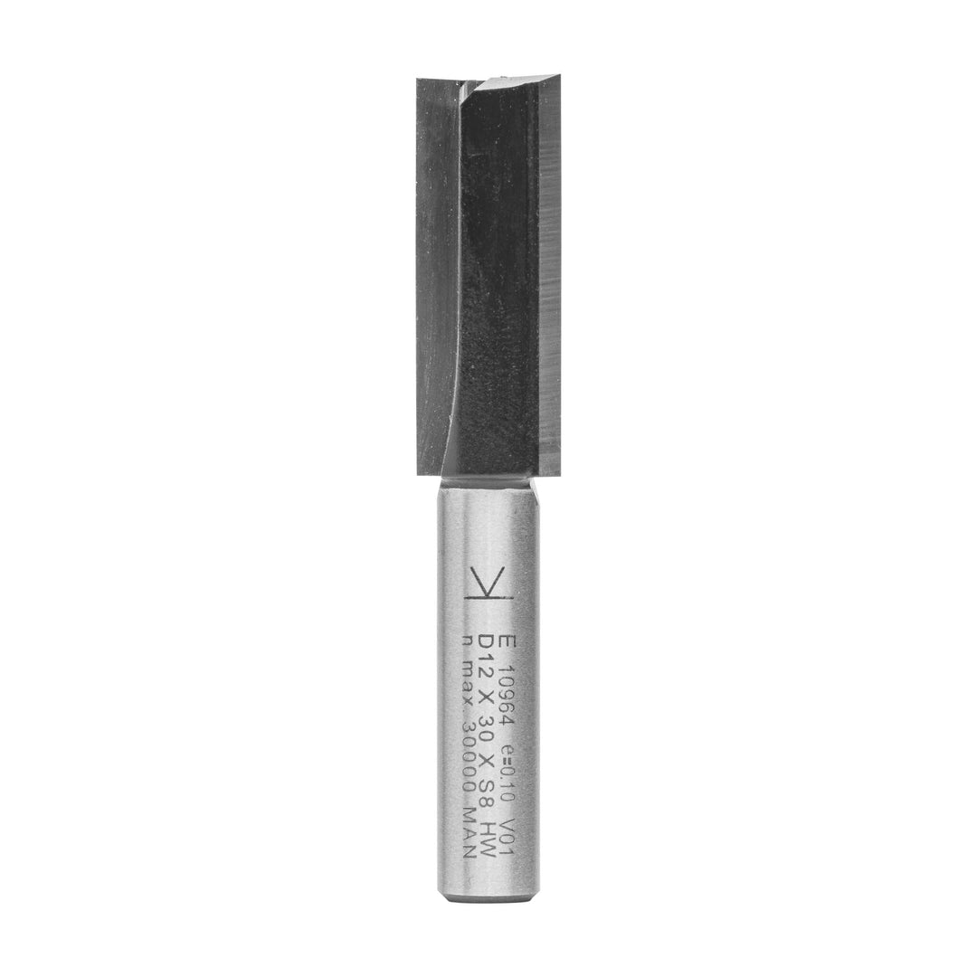 ENT 10964 Nutfräser HW, Schaft (S) 8 mm, Durchmesser (D) 12 mm, NL 30 mm, SL 32 mm, GL 62 mm, mit Ha