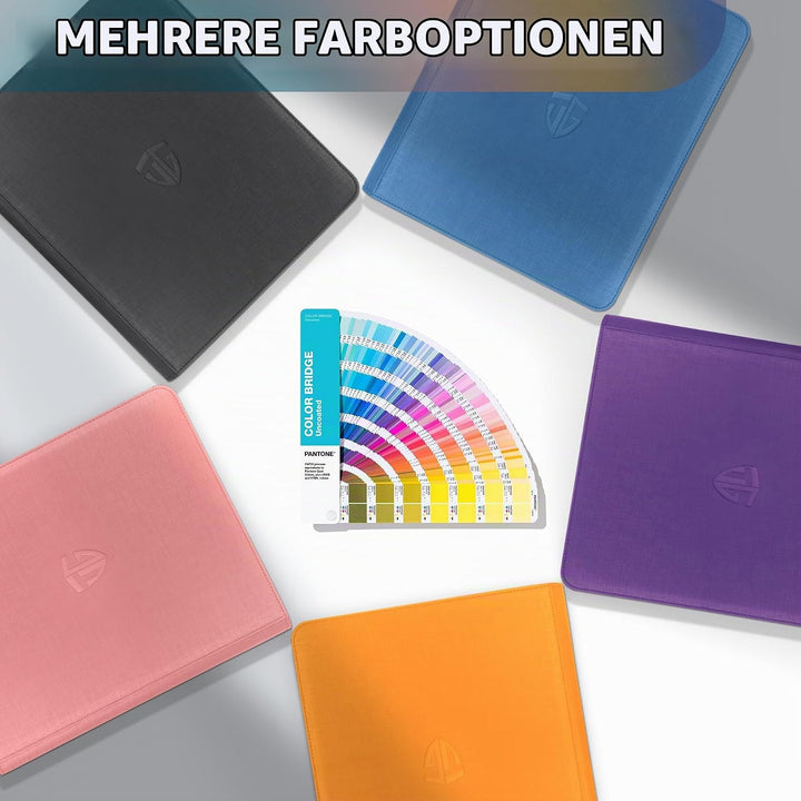TCGUARD Toploader Sammelkarten Album für 216 Toploader, 9 Fächer Toploader Binder mit Hüllen für 3"x