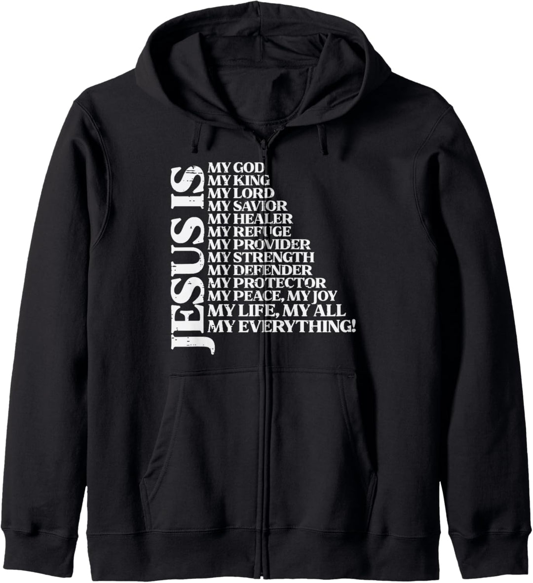 Jesus Mein Gott König Lord Religiös Christlich Herren Damen Kinder Kapuzenjacke