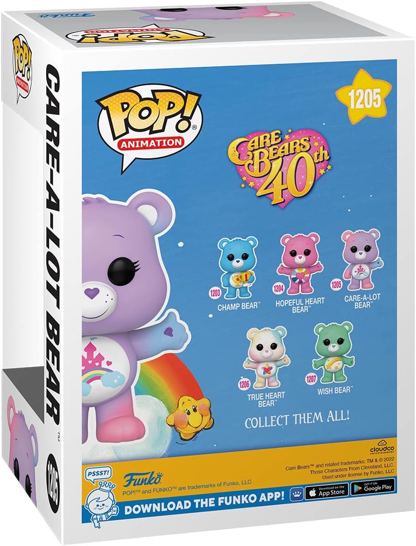 Funko Pop! Animation: CB40- Care-a-Lot Bear - Care-A-Lot - Transluzent - Glitzer CH - Care Bears - V