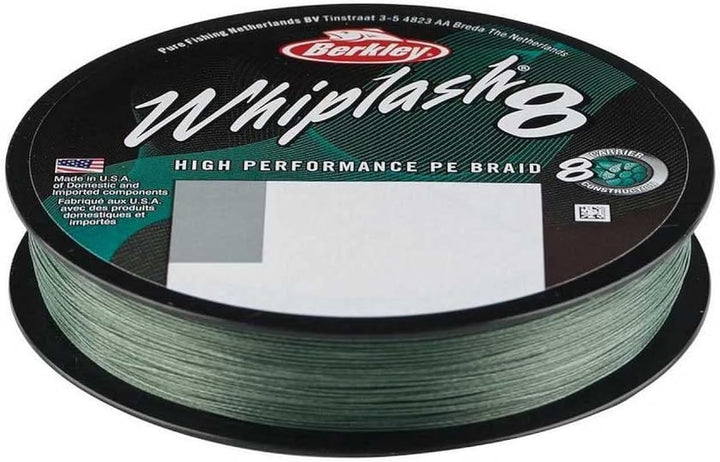 Berkley Whiplash8 Filler Angelschnur 0.25mm-40.0kg-330yr MOSS GREEN, 0.25mm-40.0kg-330yr MOSS GREEN