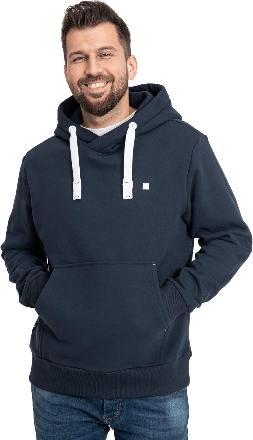 Deproc Active Herren Sweatshirt Pullover mit Kapuze Kapuzenjacke Fleecejacke Windbreaker Hoodie Linu