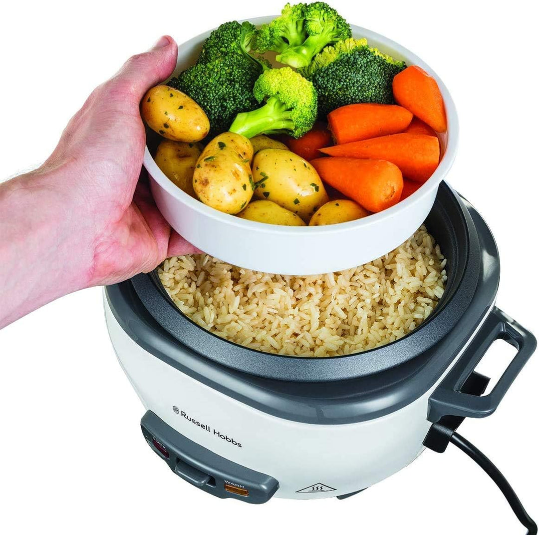 Russell Hobbs [UK-Version] 27030 Medium Reiskocher, metall, weiss, M
